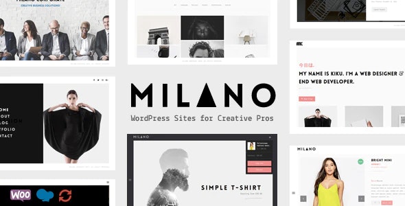 Milano | Creative Minimal Portfolio & Photography WordPress Theme