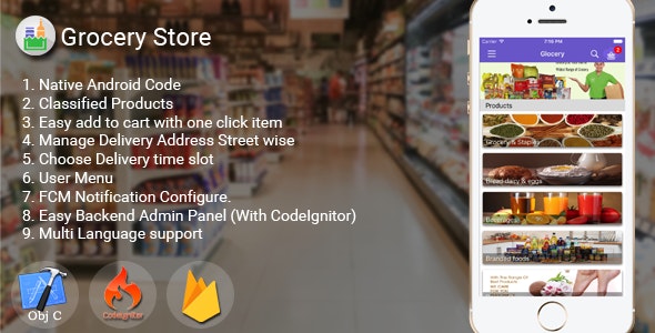 iOS Grocery Store  App