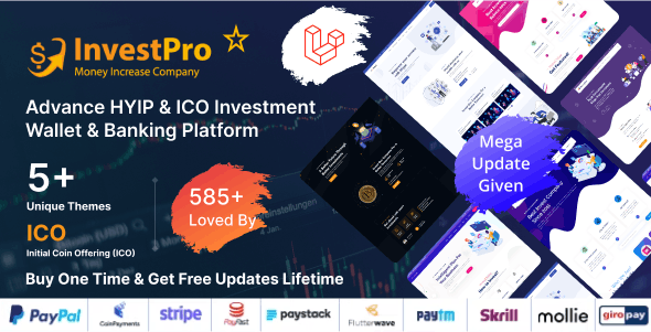 Hyip InvestPro –  Advance HYIP & ICO Investment Wallet & Banking Platform