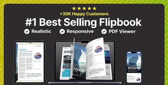 Real 3D FlipBook PDF Viewer jQuery Plugin