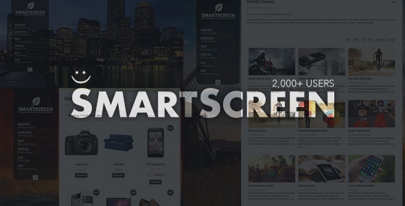 SmartScreen fullscreen responsive WordPress theme