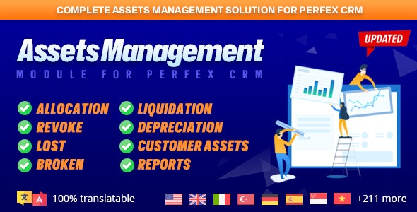 Assets Management module for Perfex CRM - Organize company and client assets