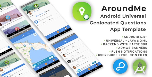 AroundMe | Android Universal Geolocation Questions App Template