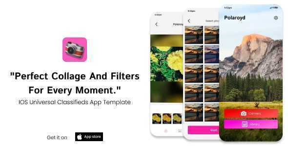 Polaroyd | iOS iPhone Photo App Template (Swift)