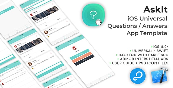 AskIt | iOS Universal Questions/Answers App Template (Swift)