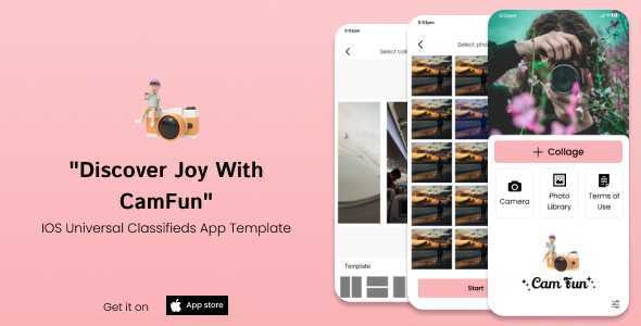 CamFun | iOS Universal Social Photo App Template (Swift)