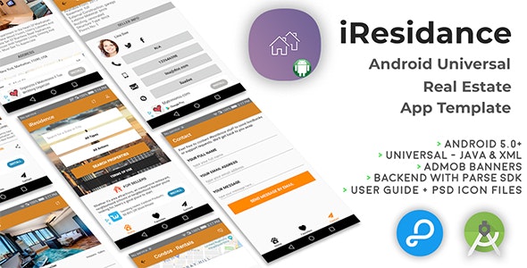 iResidence | Android Universal Real Estate App Template