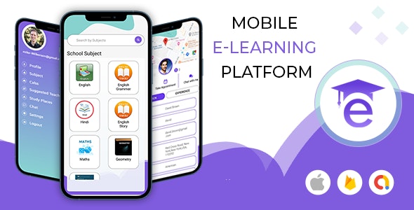 E-Guru Tutor App :- Android App with Admin Panel ( Teacher Student App), PayPal, Razor Pay, Firebase