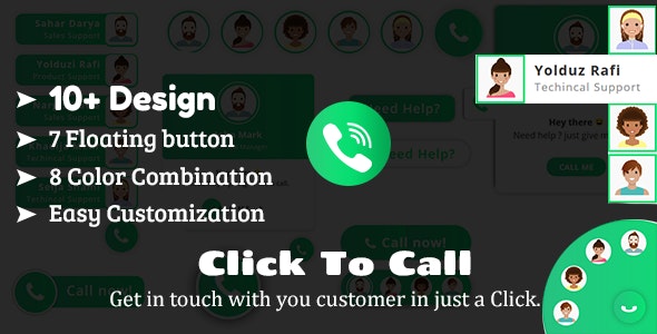 Click To Call - Direct Call From Website HTML Plugin