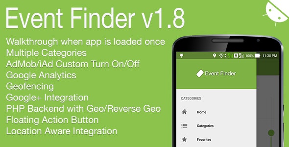 Event Finder Full Android Application v1.8