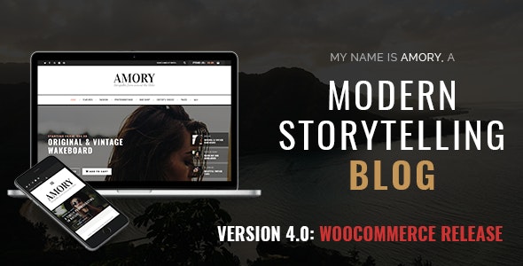 Amory - A Responsive WordPress Blog Theme