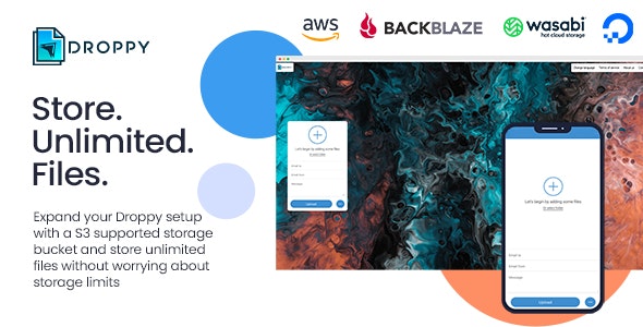 Amazon S3 - Droppy online file transfer and sharing