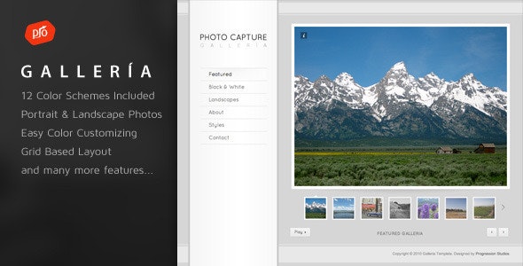 Galleria - Photography and Portfolio Template