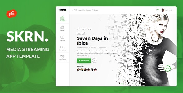 SKRN - Media Streaming App Template