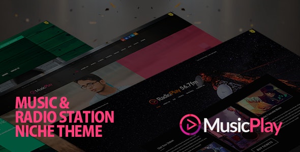 MusicPlay - Music & DJ Responsive WordPress Theme