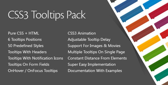 CSS3 Tooltips Pack