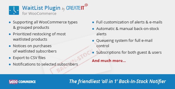 Waitlist for WooCommerce - Back In Stock Notifier
