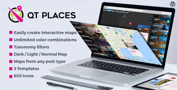 QT Places: Interactive Responsive Google Maps Wordpress Plugin