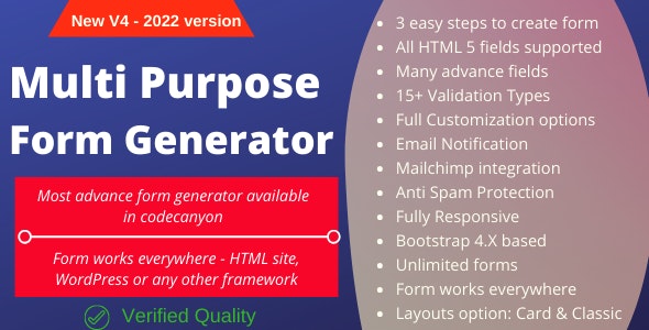 Multi-Purpose Form Generator & docusign (All types of forms) with SaaS