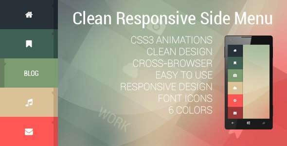 Clean Responsive Side Menu