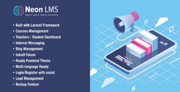 NeonLMS - Learning Management System PHP Laravel Script with Zoom API Integration