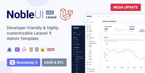 NobleUI - Laravel Admin Template