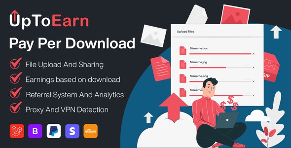 UpToEarn - File Sharing And Pay Per Download Platform